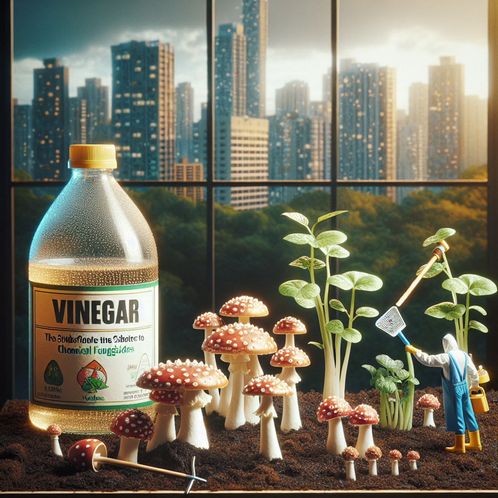 eliminate toadstools with vinegar