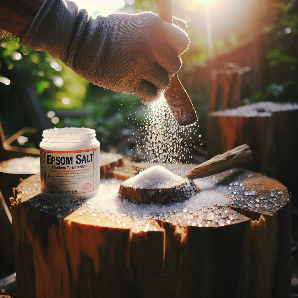 epsom salt decay tree stumps