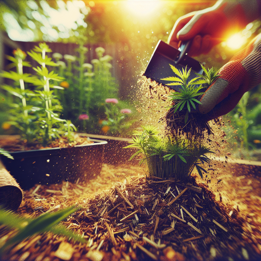 weeds control in mulch