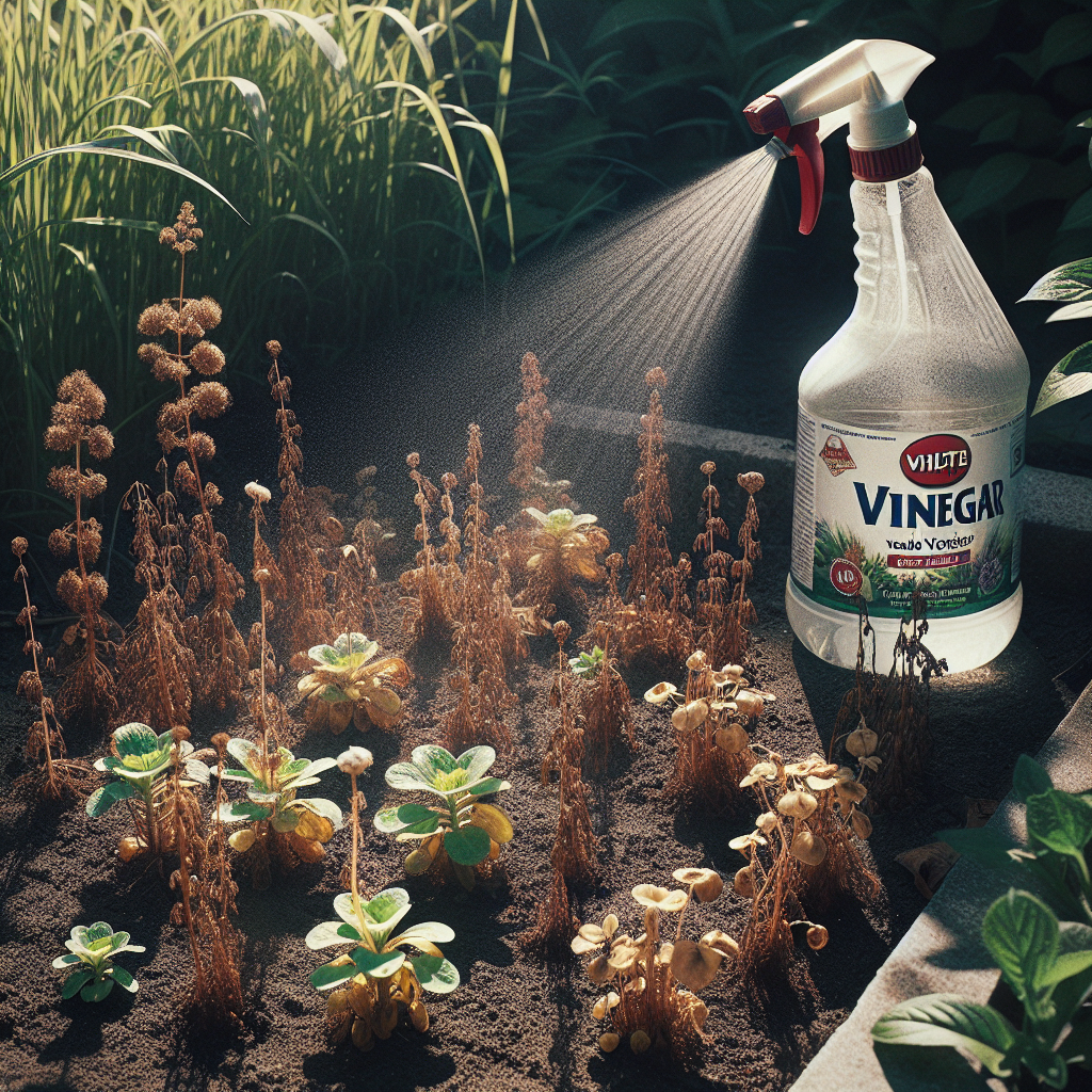 white vinegar kill weeds