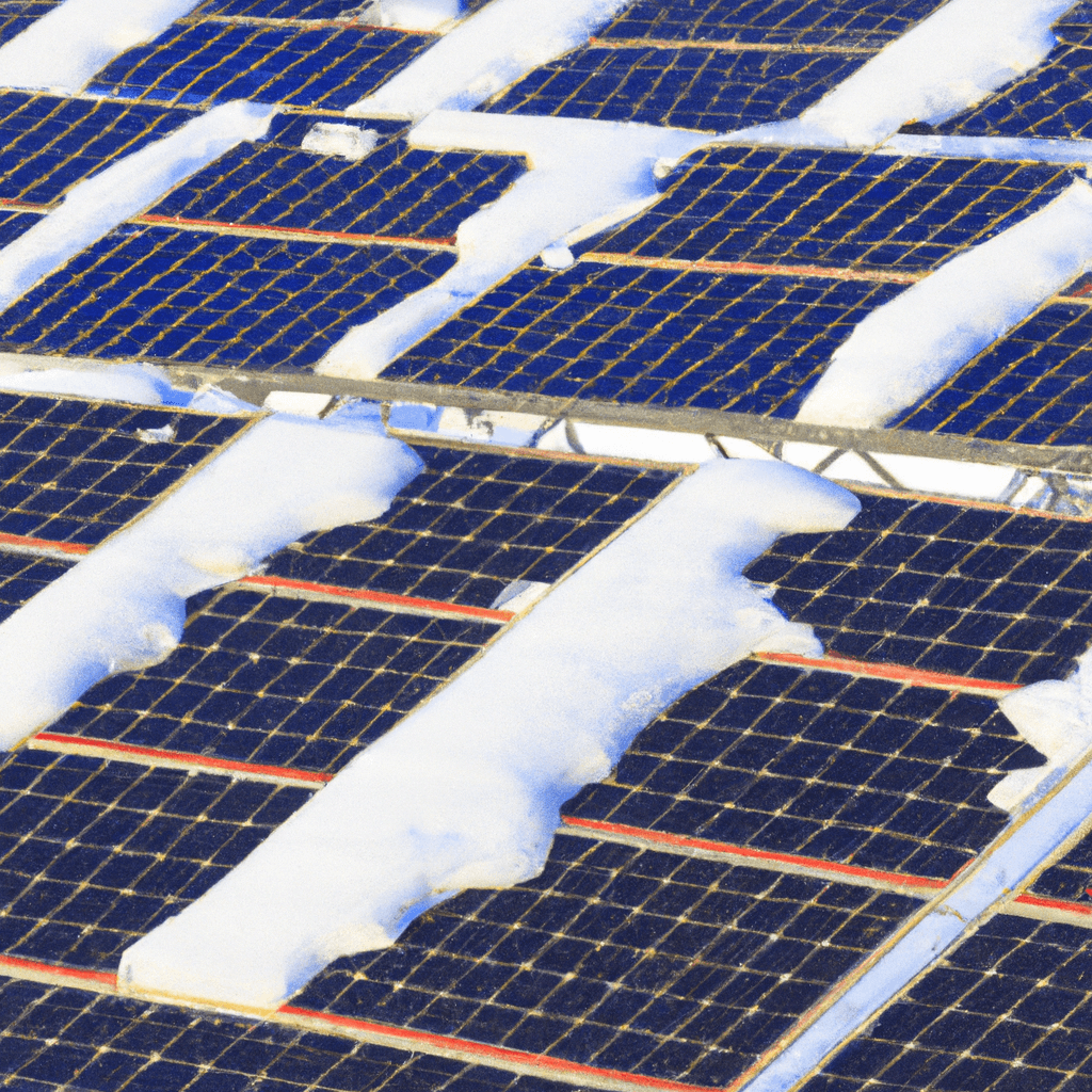 do solar panels work with snow on them 